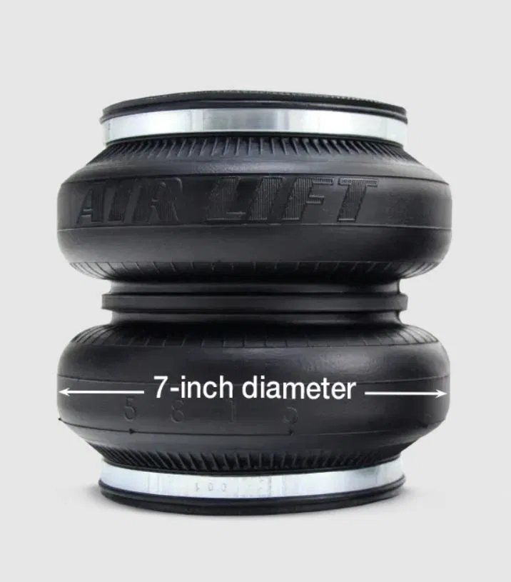 58120 – AIR LIFT Helper Spring Bellows, Replacement Air Springs For Select LoadLifter 7500XL Ultimate Air Lift Helper...